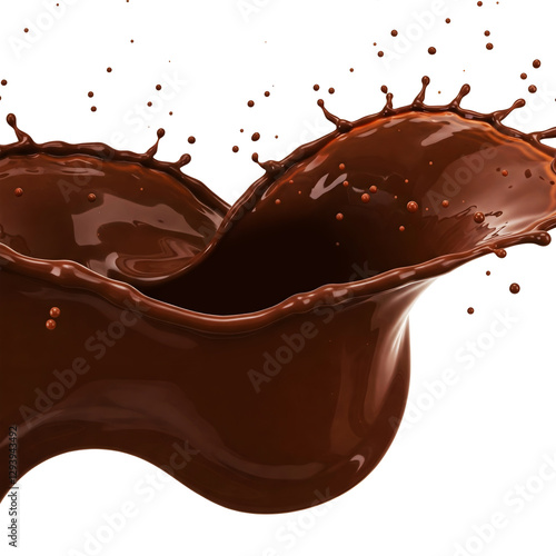 Chocolate splash, Isolated chocolate milk splash, chocolate, milk, splash, isolated, background, liquid, flowing