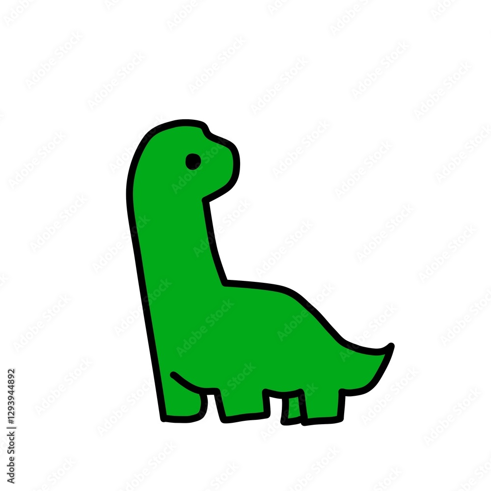 Obraz premium dinosaur toy isolated on white