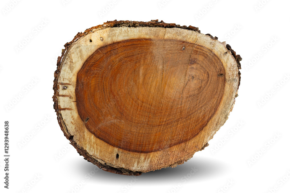 cross section of tree stump isolated on white background. This has clipping path. cross section of tree stump isolated on white background. This has clipping path.