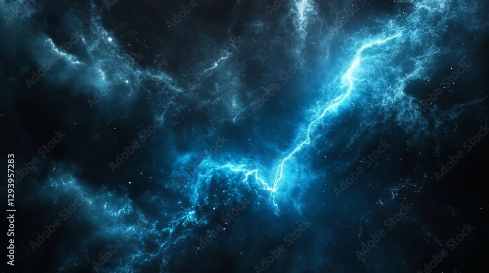 Stunning Cosmic Lightning Display in Deep Space Stunning Cosmic Lightning Display in Deep Space