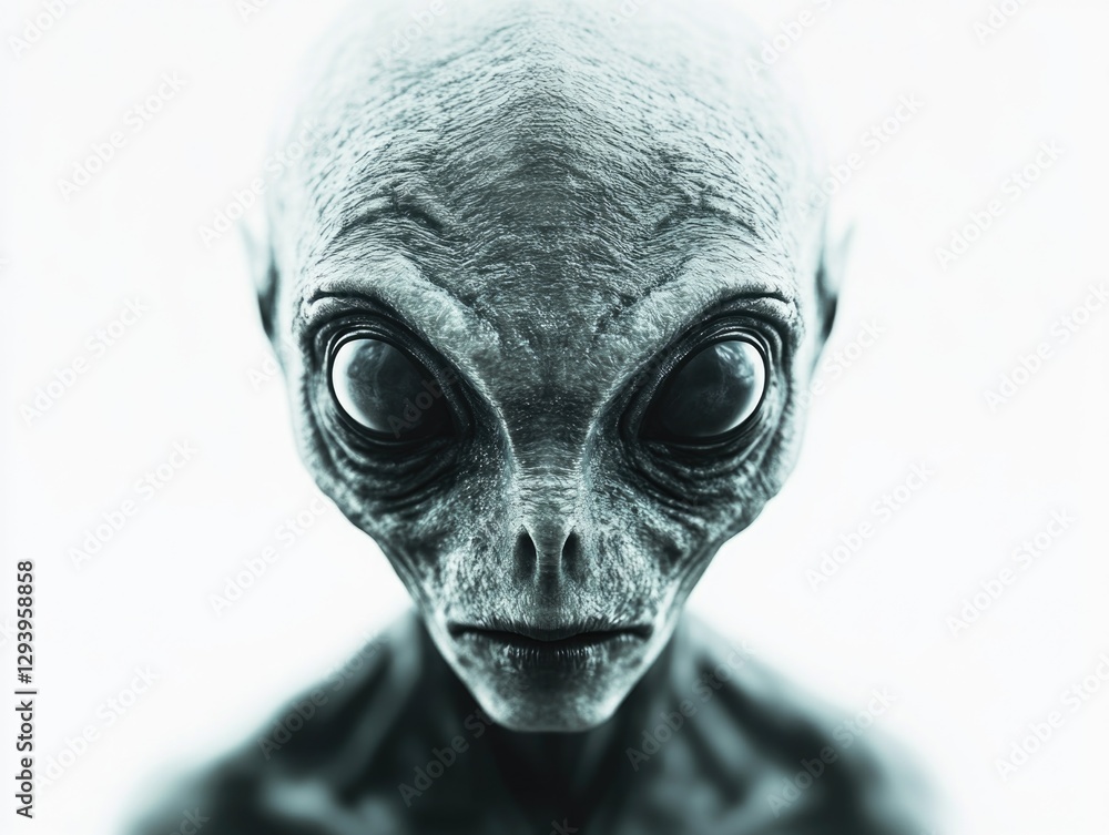 Naklejka premium Alien Eyes: A Tale of Otherworldly Mystique