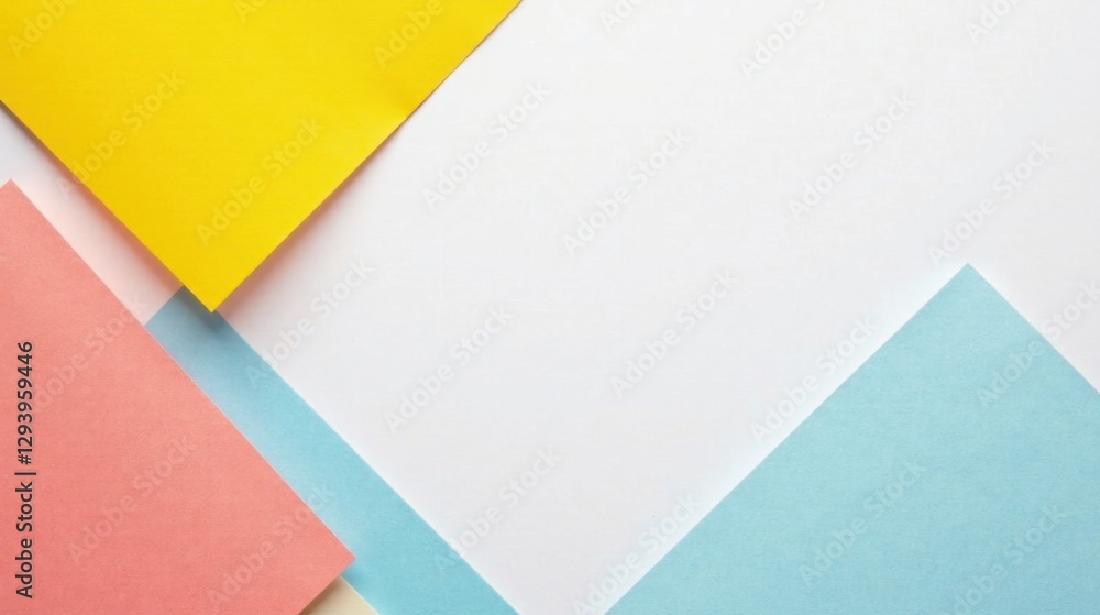 Abstract pastel paper composition featuring a central white space ideal for text or design elements. Abstract pastel paper composition featuring a central white space ideal for text or design elements.
