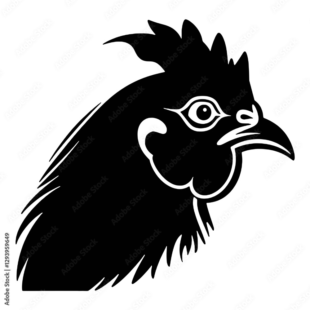 Fototapeta premium rooster head mascot