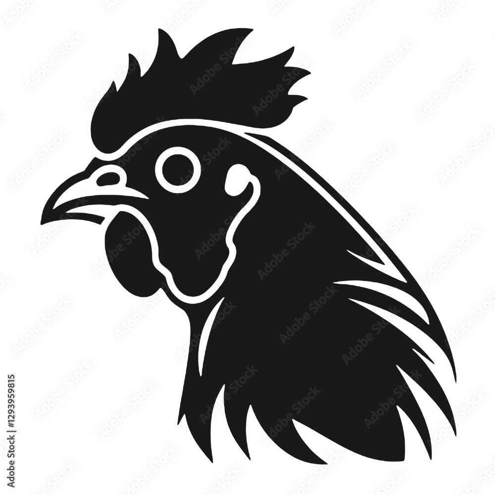 Fototapeta premium head of rooster