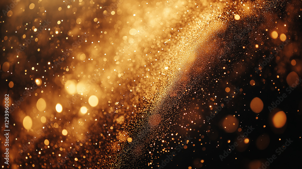 Fototapeta premium 光り輝くゴールドの粒子