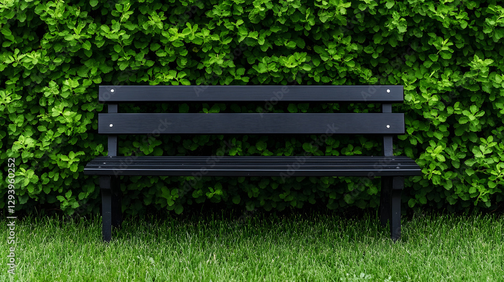 Park Bench Surrounded by Lush Greenery in a Centered Composition
Park Bench Surrounded by Lush Greenery in a Centered Composition