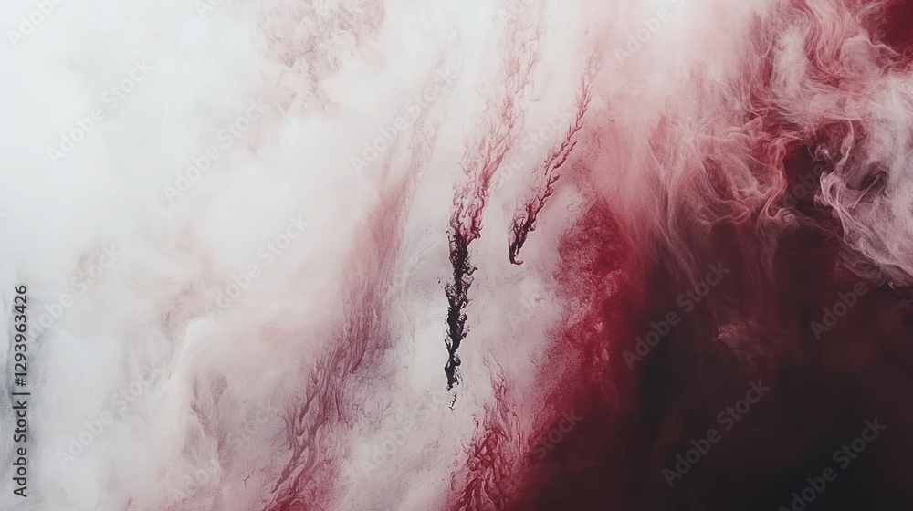 Obraz premium Abstract ink fluid mix, swirling colors. Possible use background design