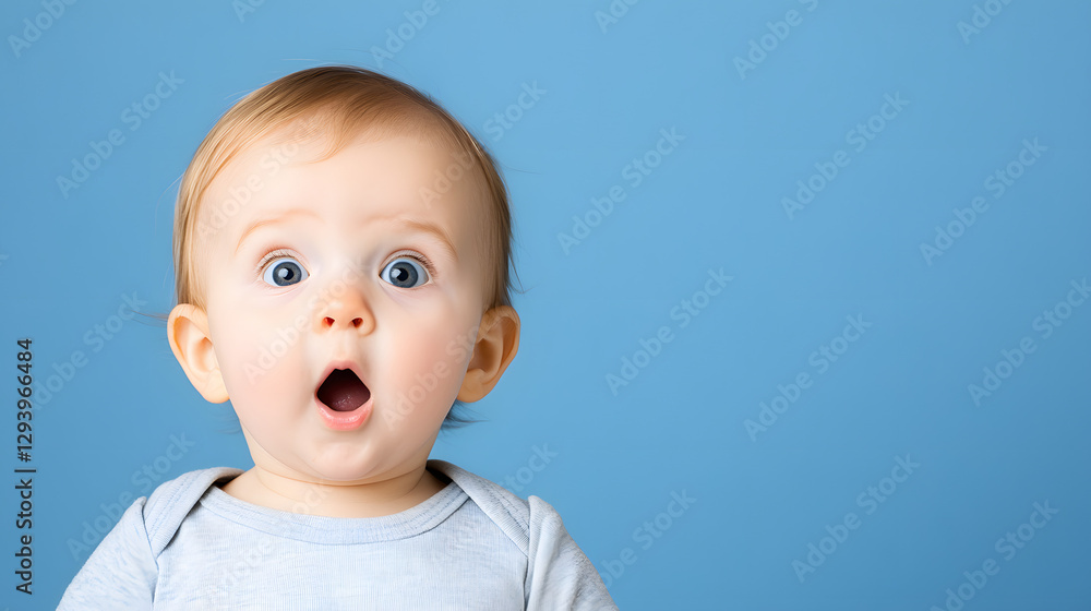 Toddler Girl’s Head and Shoulders Portrait with a Surprised Expression
Toddler Girl’s Head and Shoulders Portrait with a Surprised Expression
