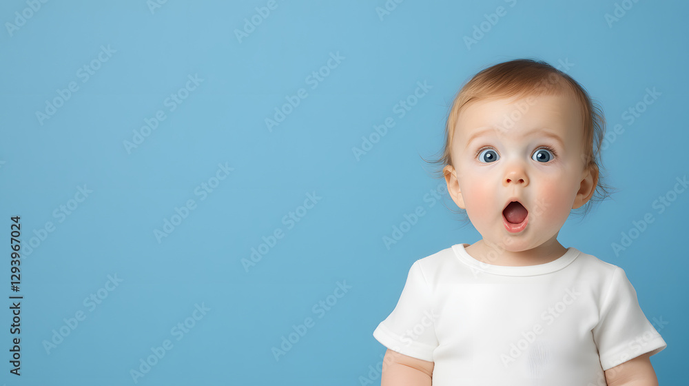 Toddler Girl’s Head and Shoulders Portrait with a Surprised Expression
Toddler Girl’s Head and Shoulders Portrait with a Surprised Expression