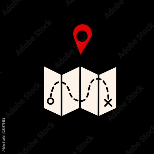 map with pin pointer