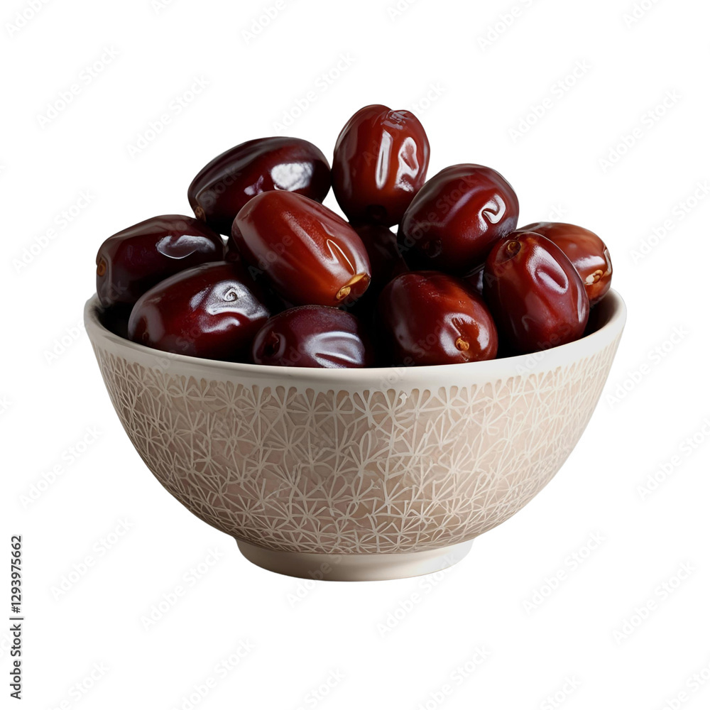 Fototapeta premium plate of dates traditional food