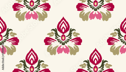 geometric ethnic vintage texture vector art design. textile fashion pattern line ikat seamless pattern and batik fabric texture asian background wallpaper geometry indian. Ethnic abstract ikat art .