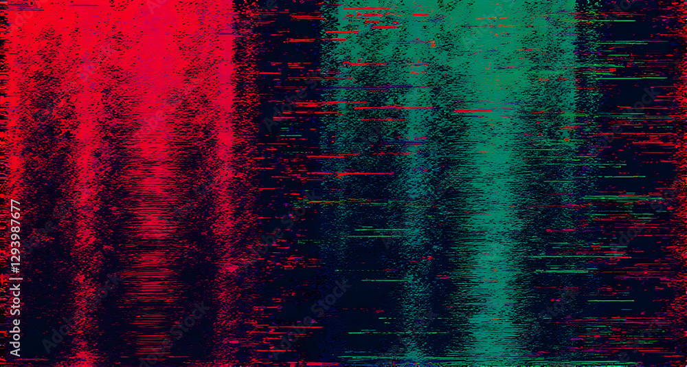 Naklejka premium Abstract Glitch Art Background