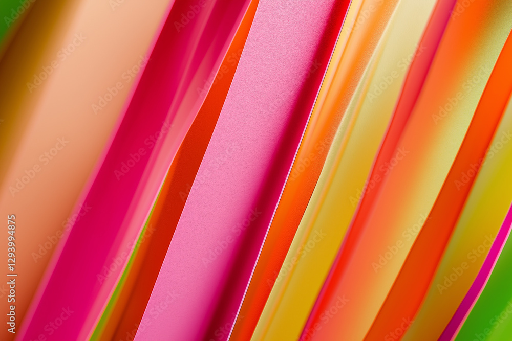 Obraz premium Vibrant Diagonal Stripes Abstract Background