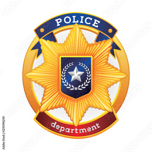 Official Police Badge Law Enforcement Department Emblem