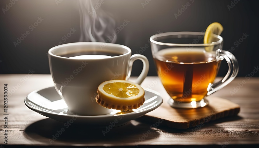 Aromatic Tea with Lemon Slice Aromatic Tea with Lemon Slice