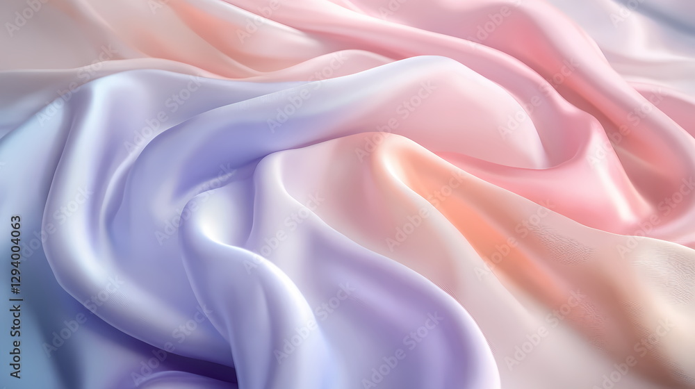 Obraz premium Smooth elegant pink, purple, and orange gradient silk or satin luxury cloth texture background