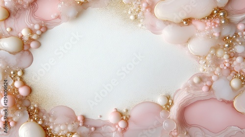 Wallpaper Mural Soft pink pastel background features gold glitter and watercolor stains, ideal for wedding invitations or greeting card designs Torontodigital.ca