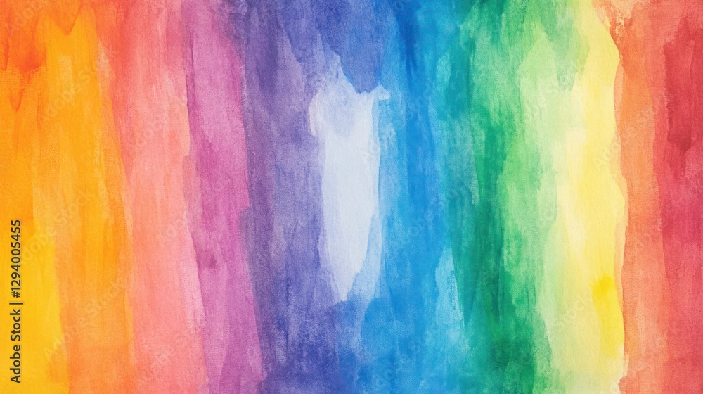 Abstract rainbow watercolor painting background Abstract rainbow watercolor painting background