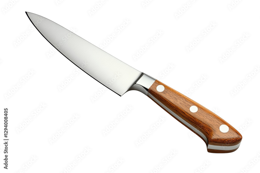 Expert Chef Cutting Herbs on a Wooden Board: Isolated on Transparent Background Expert Chef Cutting Herbs on a Wooden Board: Isolated on Transparent Background