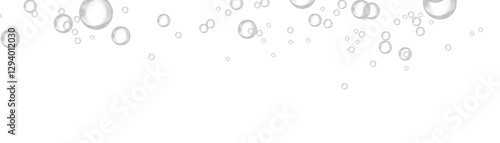 Png Glossy transparent soap bubble floating in the air, reflecting light. Delicate round sphere with a crystal-clear liquid drop effect. Shiny and clean water element, softly flying in a weightless