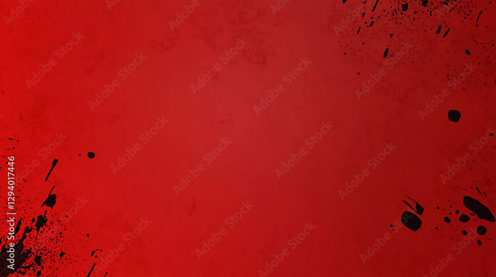 Abstract Red and Black Splotch Art .red background Abstract Red and Black Splotch Art .red background