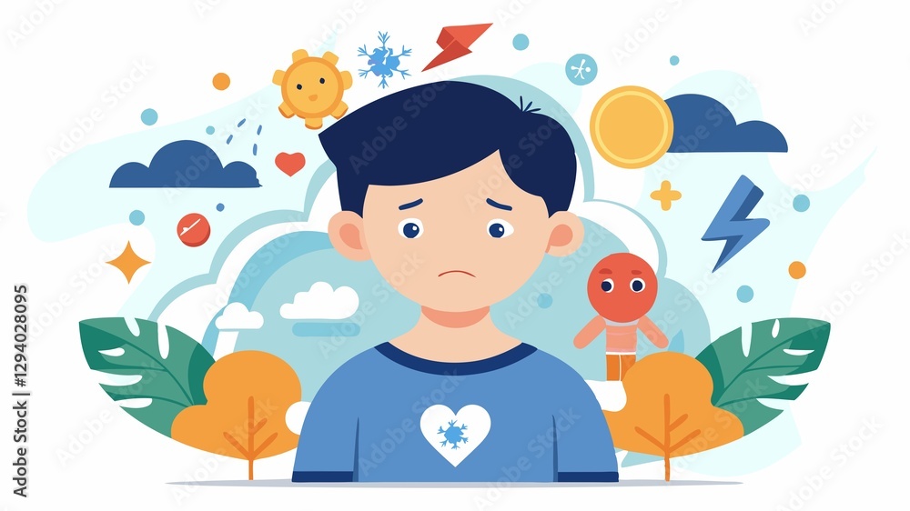 The image subtly suggests the negative impact of conflict on a child's emotional wellbeing. The image subtly suggests the negative impact of conflict on a child's emotional wellbeing.