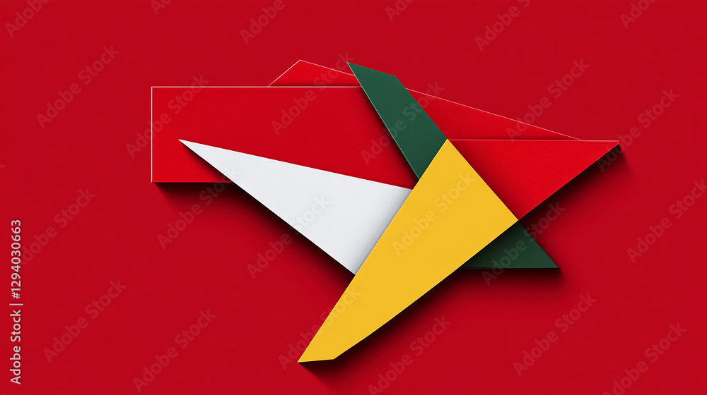 Abstract Geometric Shapes Design .red background Abstract Geometric Shapes Design .red background