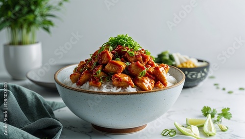  rice bowl topping Dak Galbi (Spicy Stir-Fried Chicken)