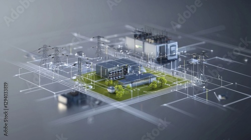 Centralized Power Grid System with Futuristic Technological Infrastructure