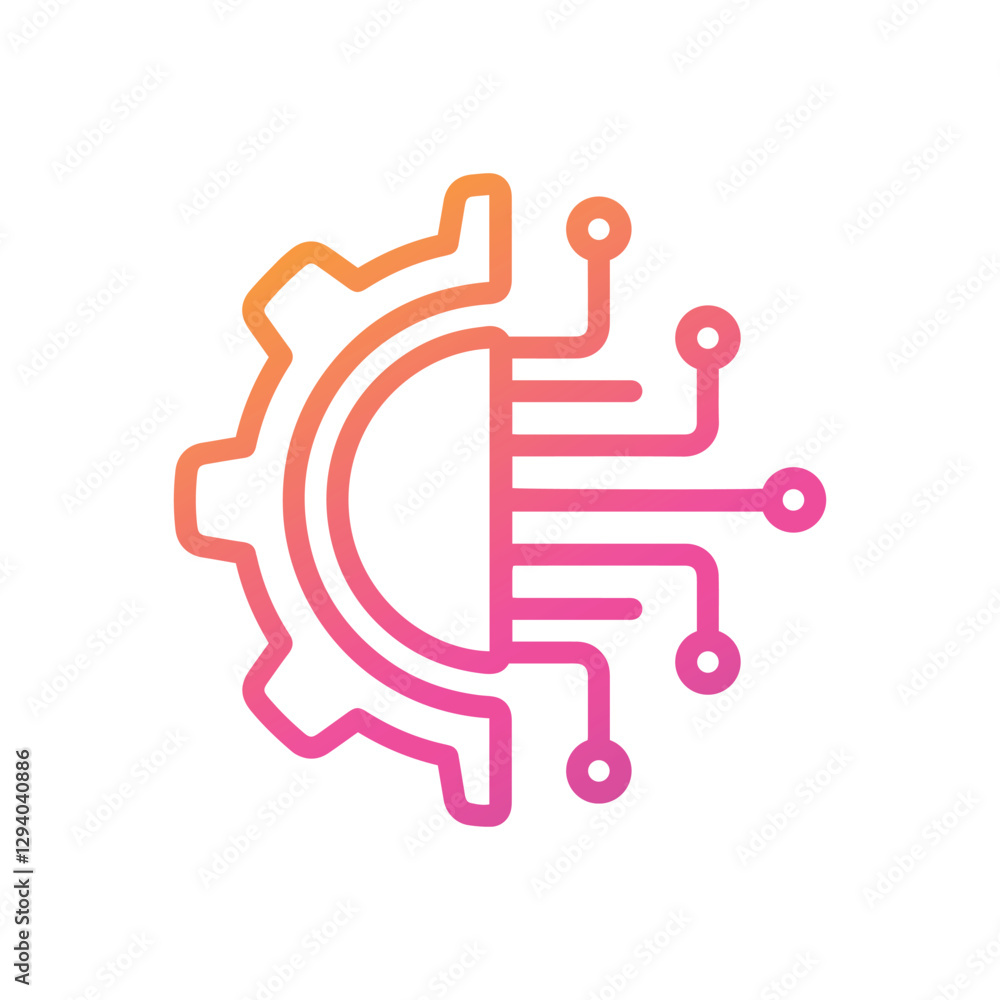 Technology icon, abstract technology background Technology icon, abstract technology background