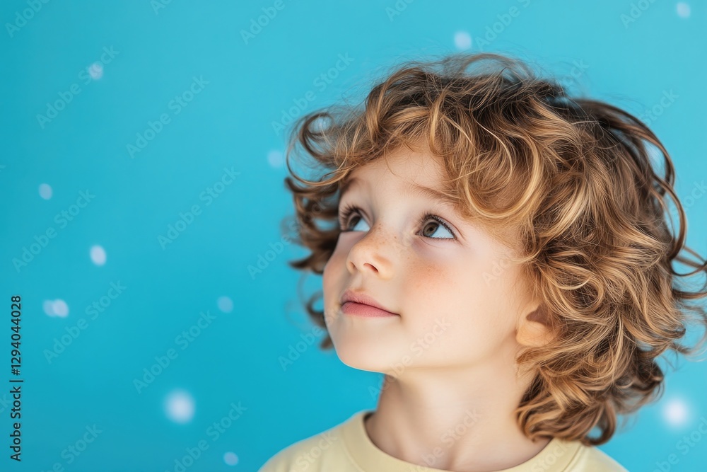 capture child portrait with spacecore aesthetic featuring blurred background for depth capture child portrait with spacecore aesthetic featuring blurred background for depth