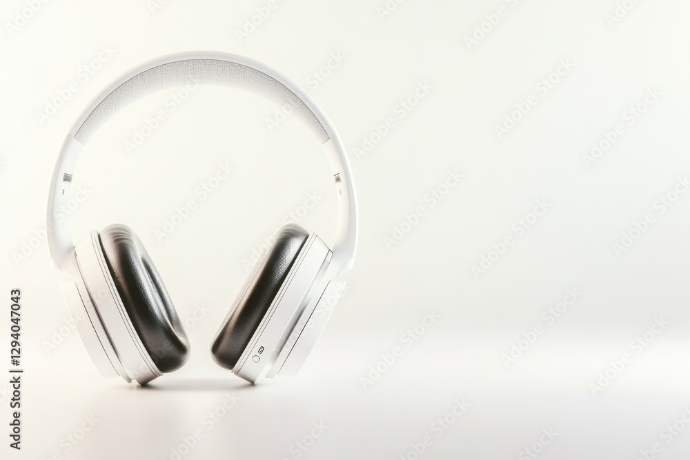 Sleek headphones showcase modern design with minimalist aestheti Sleek headphones showcase modern design with minimalist aestheti