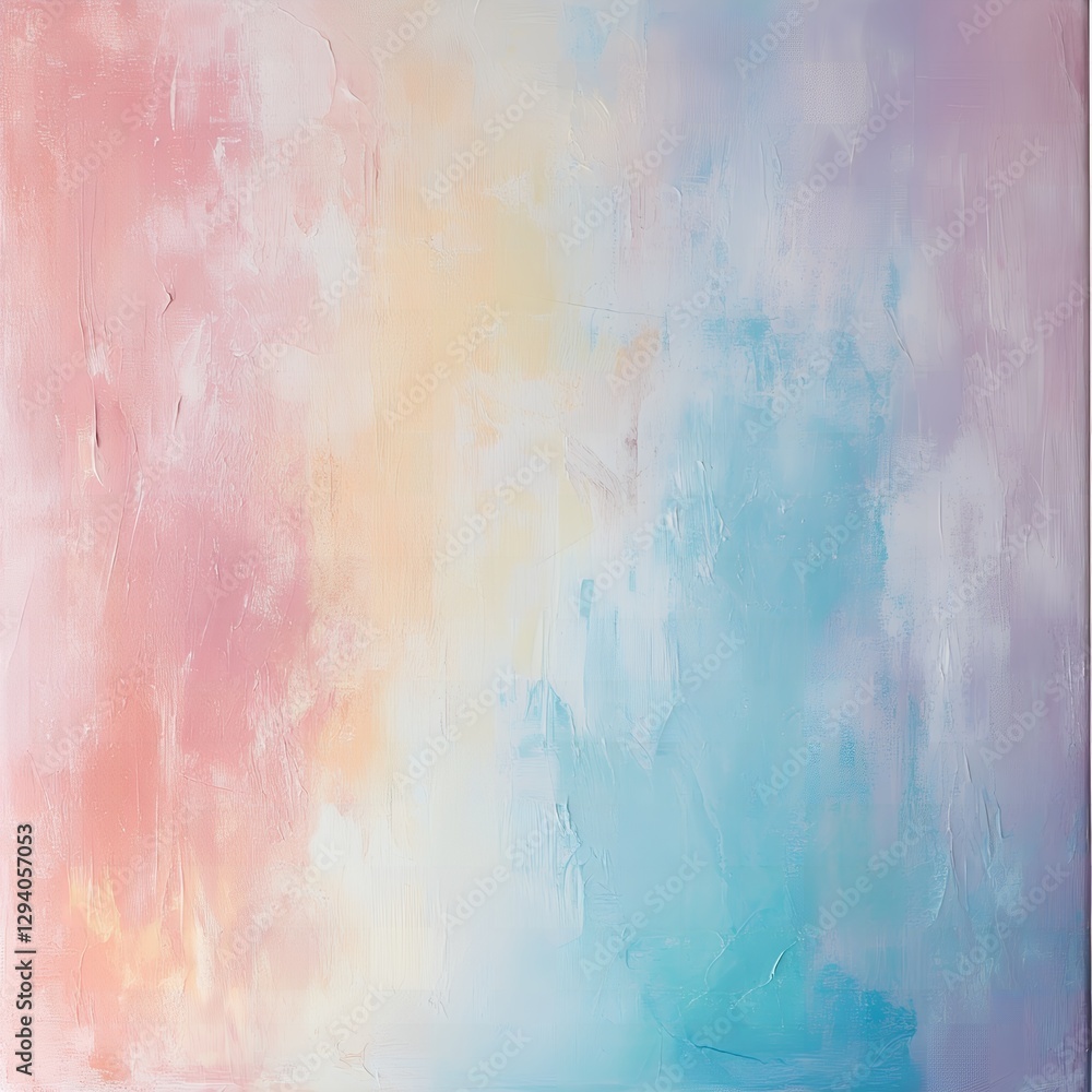Pastel Textured Abstract Painting Background Soft Pink Blue Yellow Hues Pastel Textured Abstract Painting Background Soft Pink Blue Yellow Hues