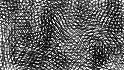 Psychedelic Weird Black Net Abstract Clipart Vector Illustration with Trippy Optical Illusions and Surreal Mesh Design