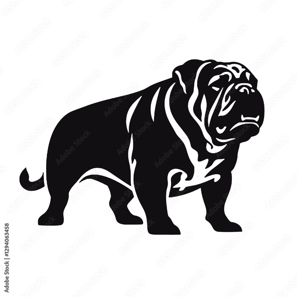 Fototapeta premium English bulldog vector