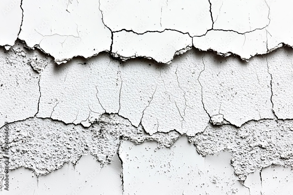Obraz premium Panorama de fond uni en papier crepi blanc pour creation d'arriere plan.. , isolated on white background, , copy space, copy space for text,