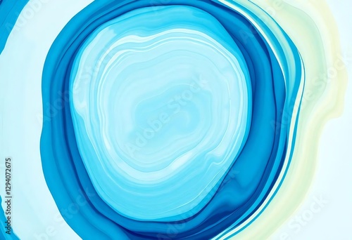 an image of a blue and white swirl with a light blue center, there is a blue and white swirl with a light blue center photo