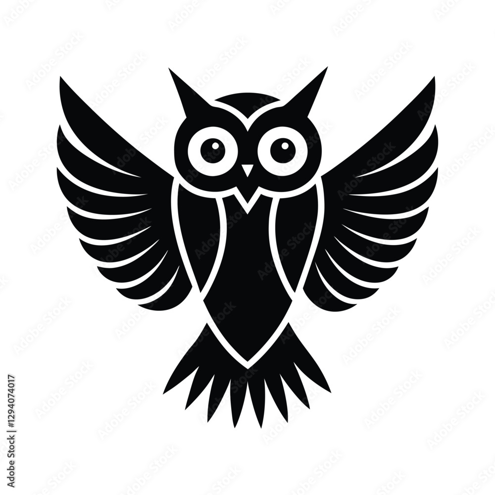 Obraz premium owl on white background