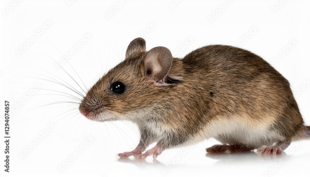 Isolated Wood Mouse in Striking Purity on White Background Enchanting Wildlife Portrait Exuding Serene Solitude and Soft Whitespace Isolated Wood Mouse in Striking Purity on White Background Enchanting Wildlife Portrait Exuding Serene Solitude and Soft Whitespace