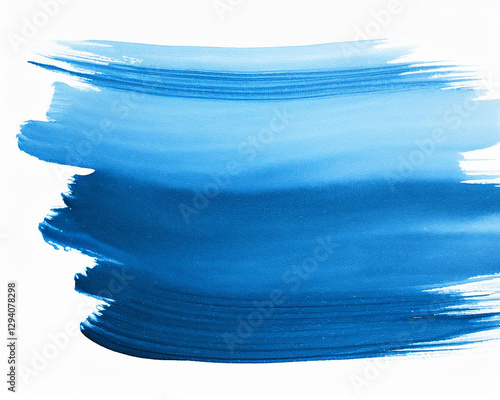 Dynamic abstract texture fluidity background with a  isolated brushstroke of blue watercolor paint