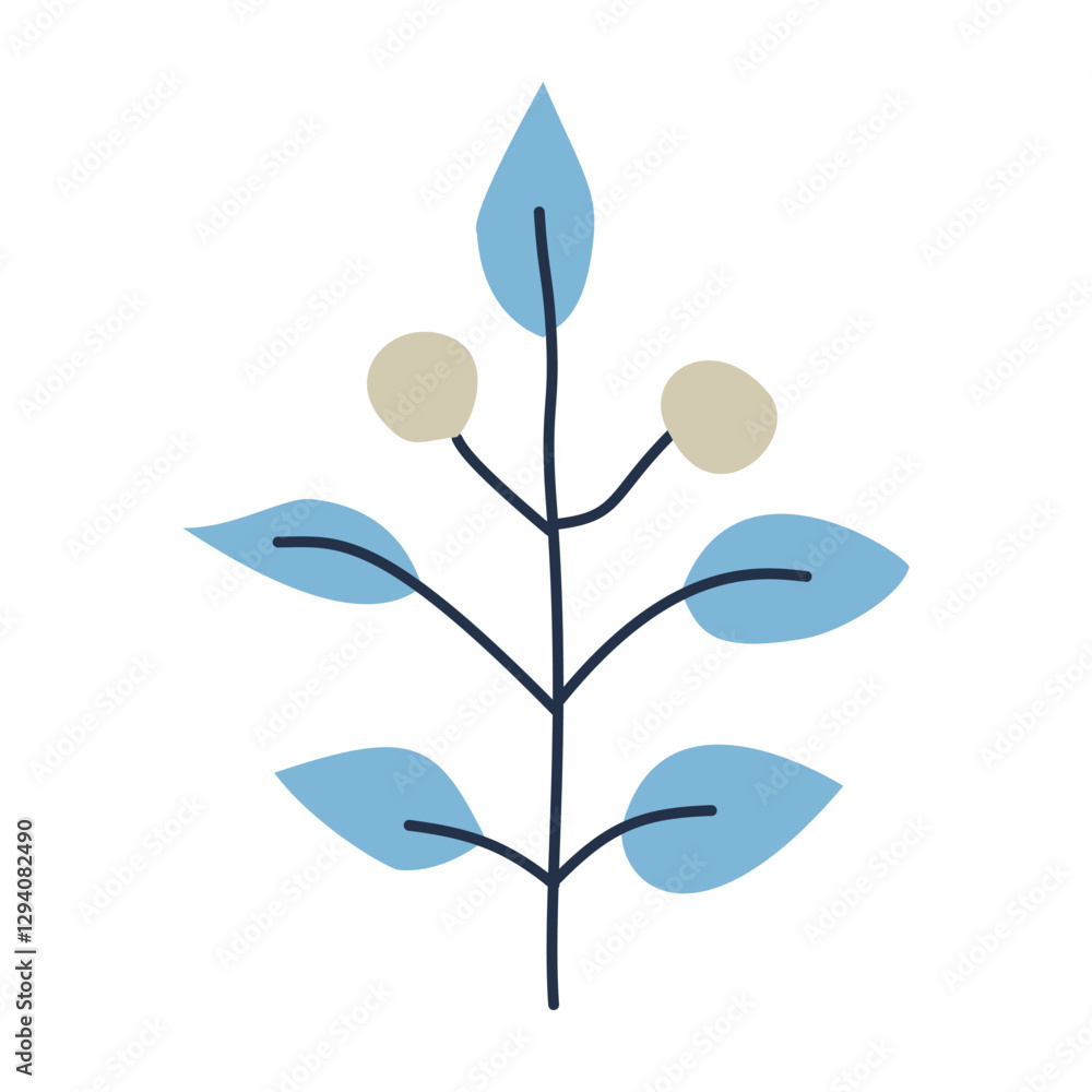 Fototapeta premium Berries. Cute illustration, vector, color, simple.