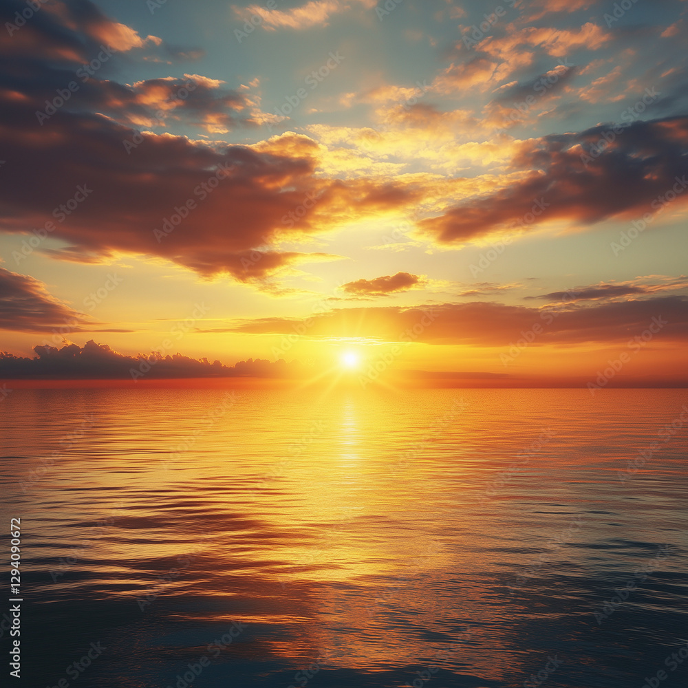 Sunrise Over Ocean Sunrise Over Ocean