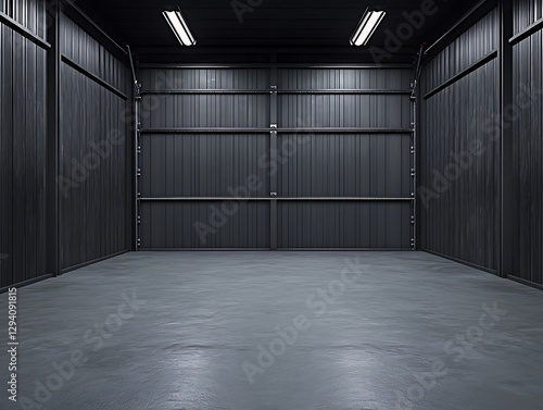 Dark Garage Interior