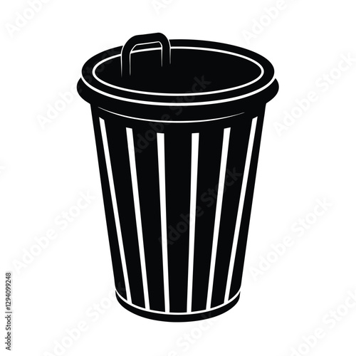 Wallpaper Mural Modern wastebasket illustration offering efficient design for organized office cleanup and storage on white Torontodigital.ca