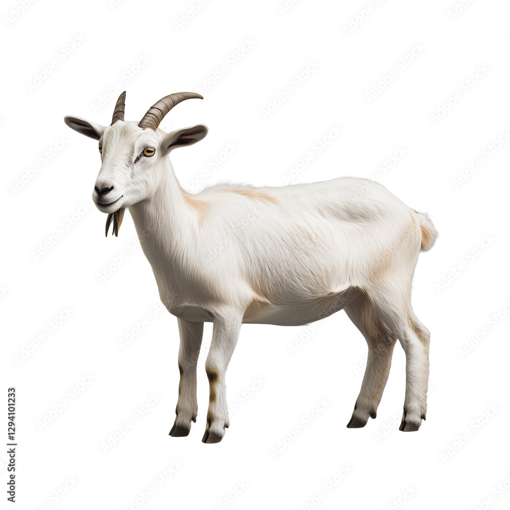 Goat Isolated On Transparent Background, perfect for agricultural designs, animal projects farm related visual content Goat Isolated On Transparent Background, perfect for agricultural designs, animal projects farm related visual content
