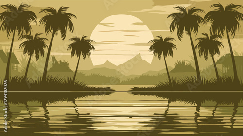 palm tree on the beach