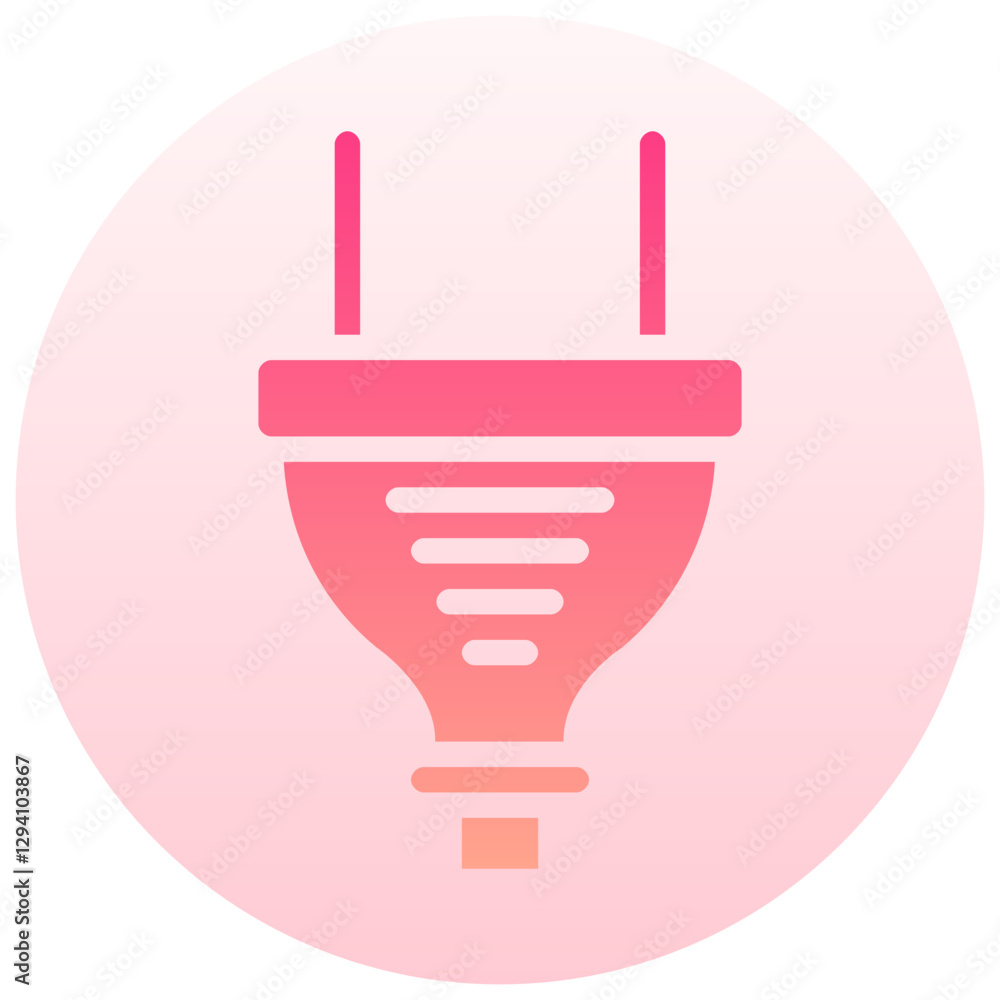 plug vector round gradient icon plug vector round gradient icon