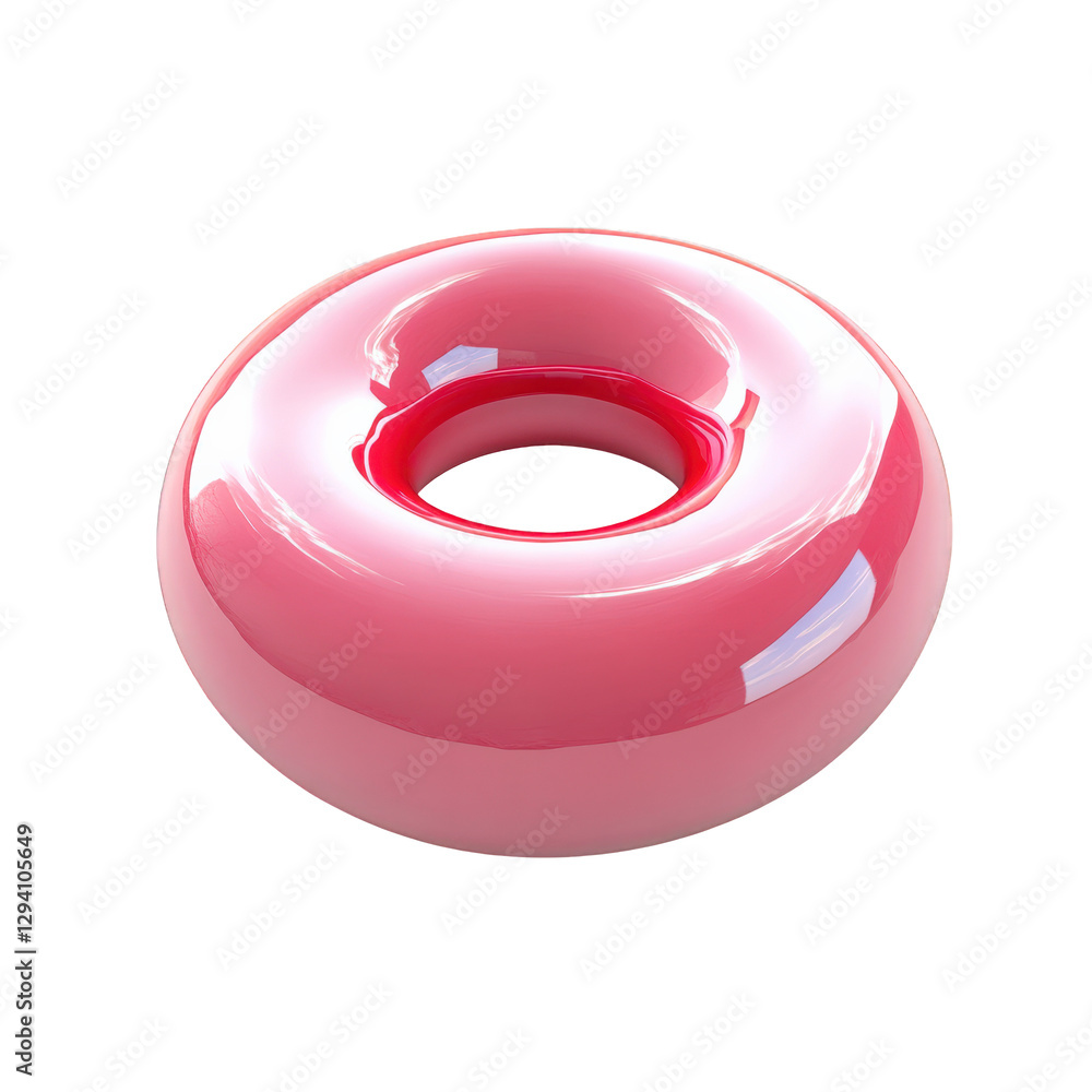 smooth, glossy pink torus shape resembling donut, perfect for modern design. Its vibrant color and shiny finish create playful and inviting aesthetic smooth, glossy pink torus shape resembling donut, perfect for modern design. Its vibrant color and shiny finish create playful and inviting aesthetic