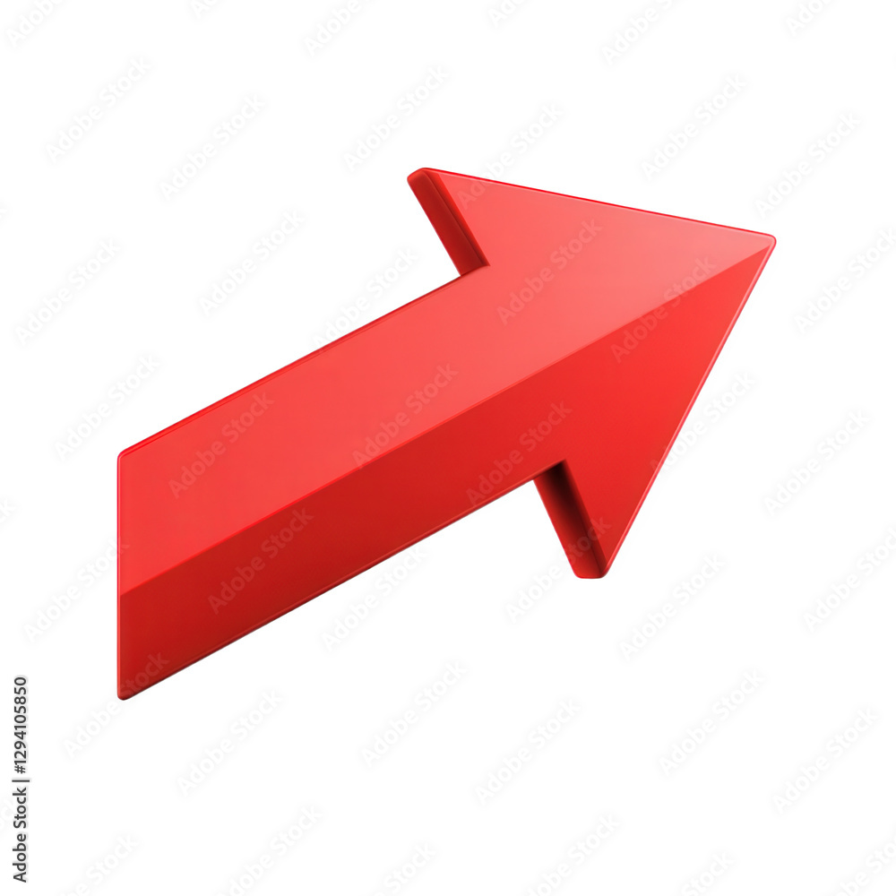 Bold red arrow icon pointing right, symbolizing direction and progress. This dynamic design is perfect for conveying movement and guidance in various contexts Bold red arrow icon pointing right, symbolizing direction and progress. This dynamic design is perfect for conveying movement and guidance in various contexts